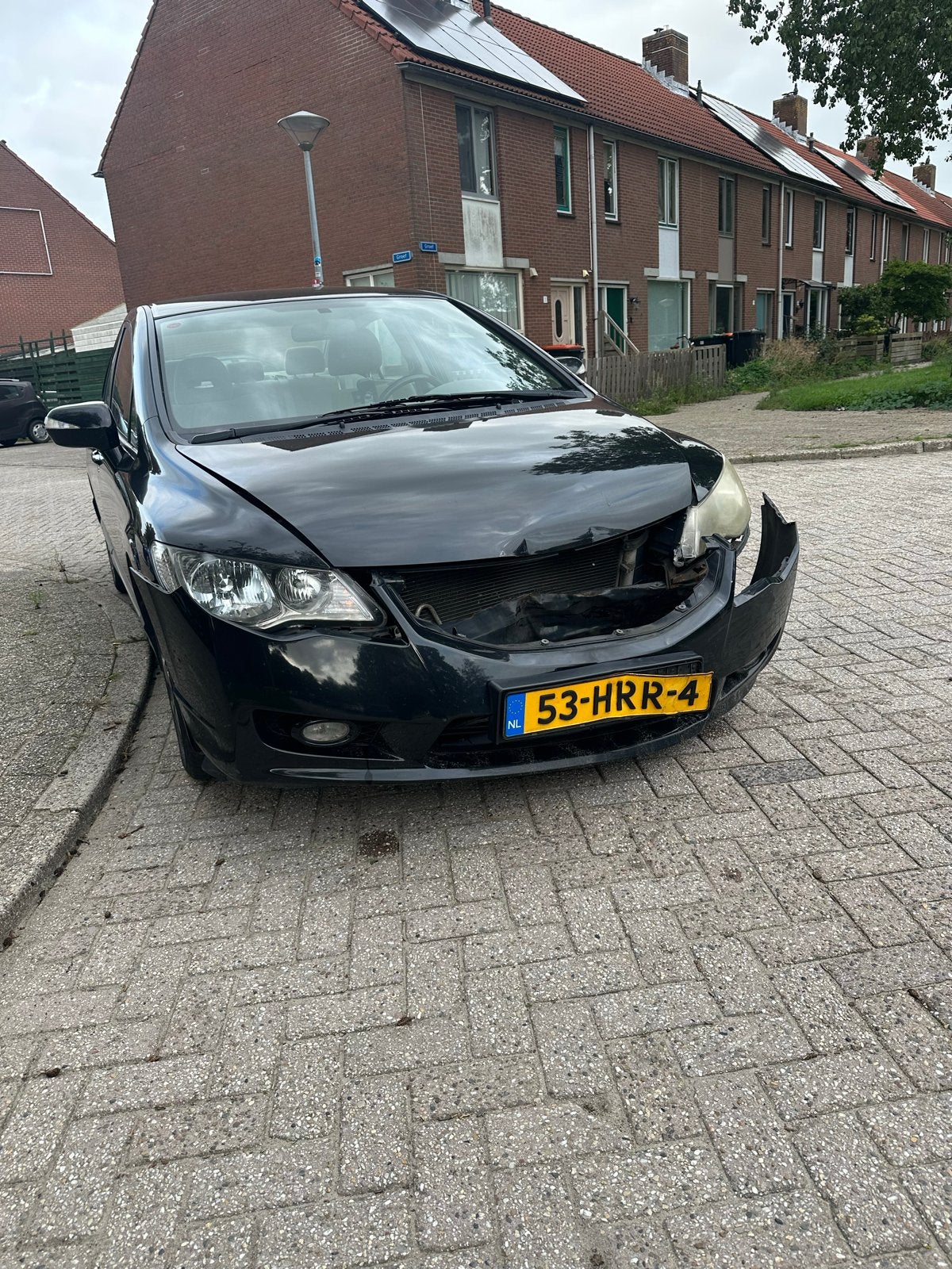 Honda Civic Hybrid 1.3 2009 – Schadeauto – Automaat, Auto's, Zwart, Origineel Nederlands, 22 km/l, Sedan