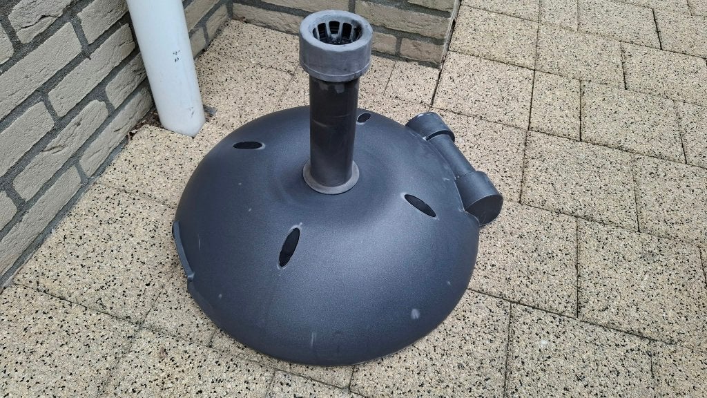 Stevige parasolvoet, 35 kg, Tuin en Terras, Ophalen, Gebruikt, Minder dan 1 meter, Parasolvoet