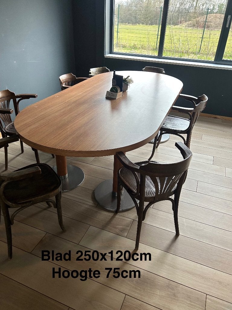 Grote Zware Stamtafel, Ophalen, Gebruikt, 8 stoelen of meer