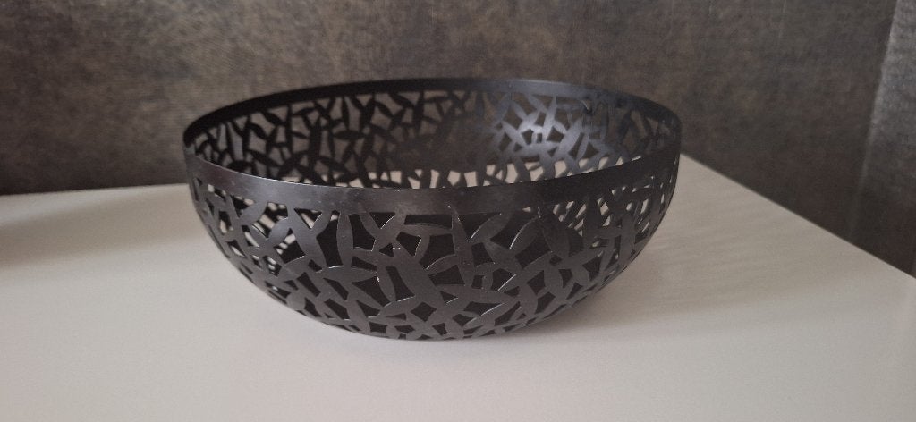 Fruitmand Alessi Cactus 29 Black, Overige materialen, Gebruikt, Schaal, Rond