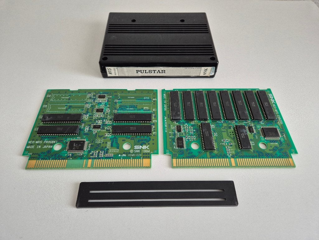 Pulstar SNK Neo Geo MVS Video Game Arcade Cartridge, Avontuur en Actie, Gebruikt, 1 speler, Ophalen of Verzenden