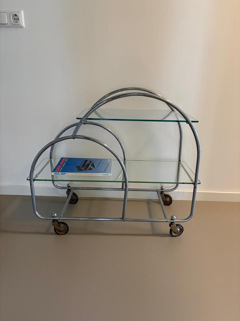 Serveerwagen /trolly Bauhaus jaren 30 art deco vintage, Huis en Inrichting, Ophalen, Gebruikt