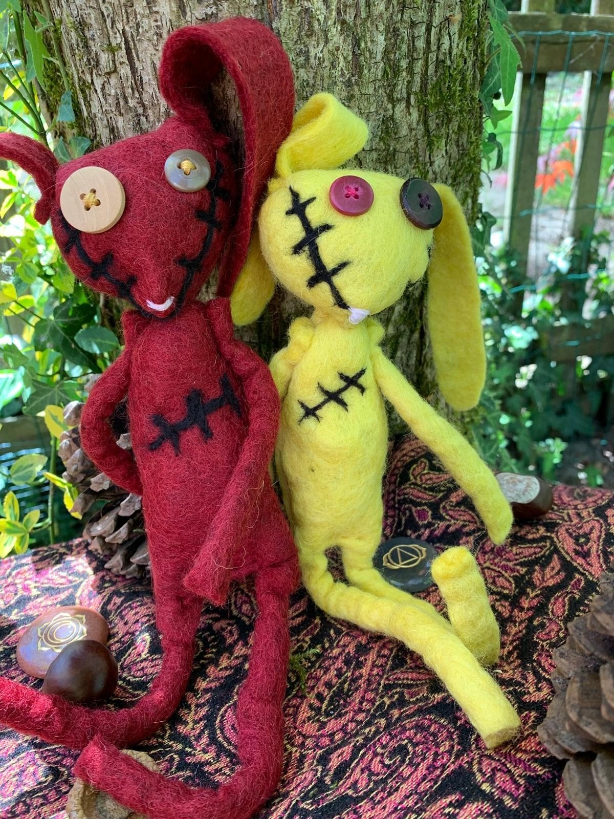Vilt konijnen waldorf seizoen tafel fantasy antroposofisch, Ophalen of Verzenden, Nieuw, Overige typen, Wolvilt