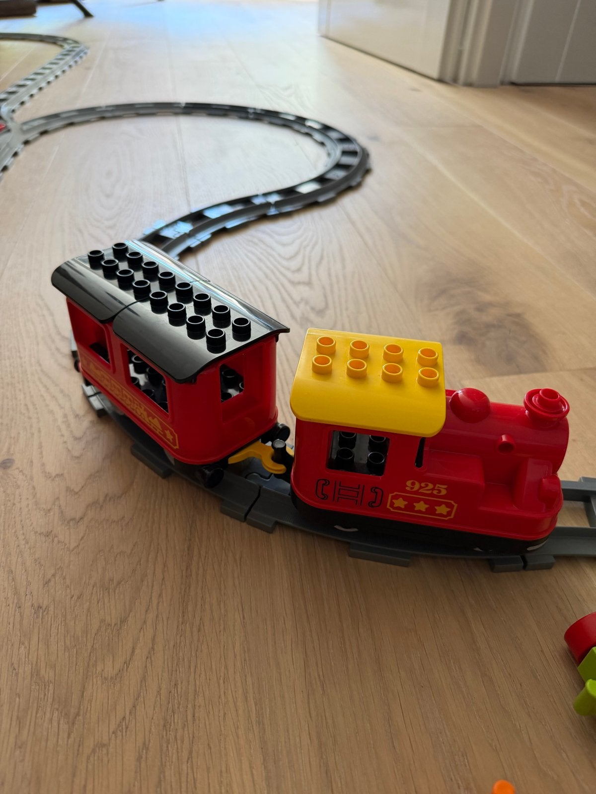 Grote Duplo treinbaan met 2 treinen en veel accessoires, Gebruikt, Ophalen of Verzenden, Duplo, Inclusief accessoires