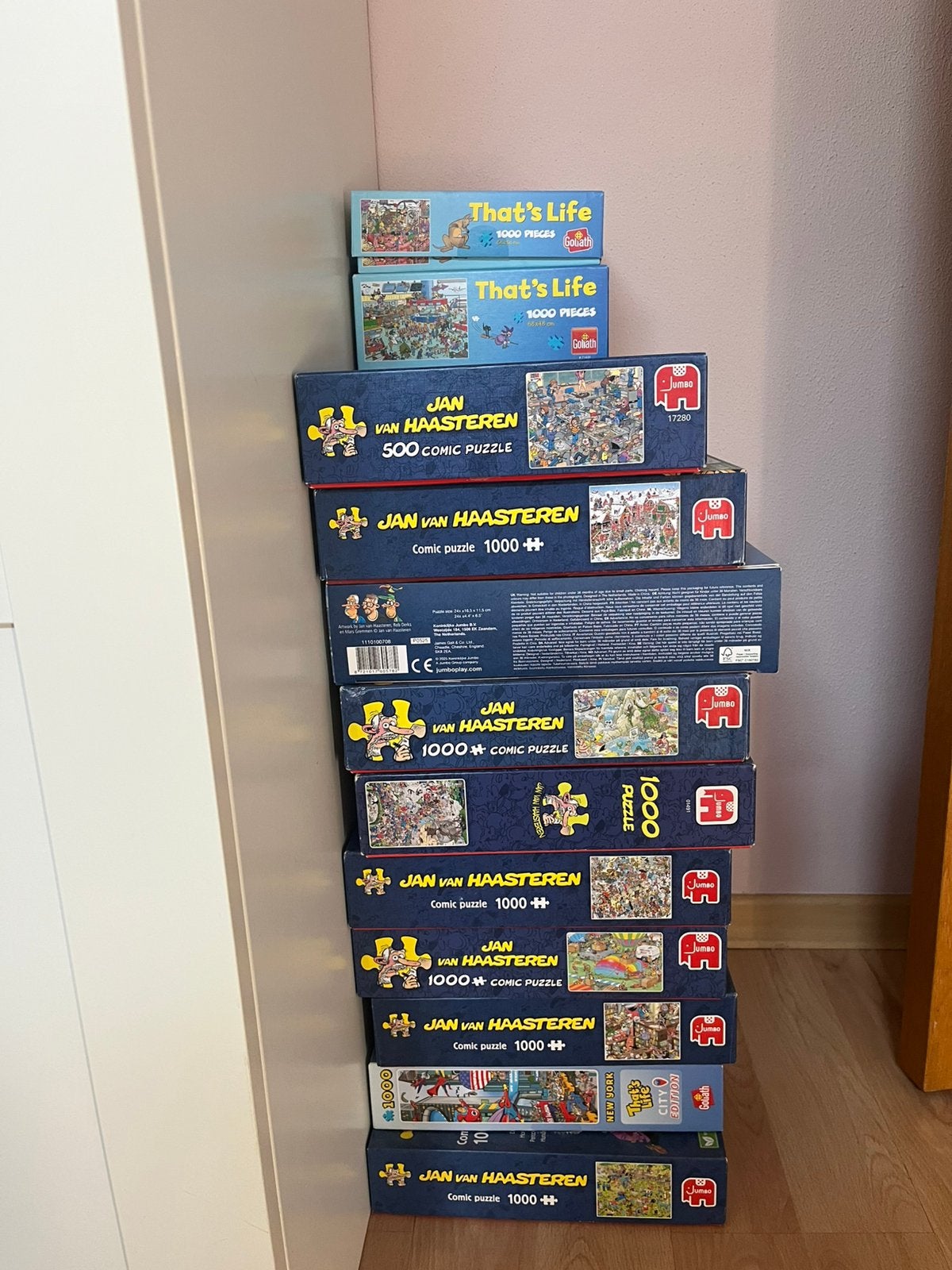 Jan van Haasteren puzzels, Ophalen of Verzenden, 500 t/m 1500 stukjes, Zo goed als nieuw