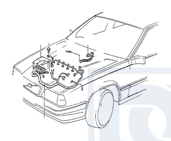 Volvo kabelboom motor c70 s70 v70 v70xc handgeschakeld met t, Ophalen of Verzenden, Nieuw, Volvo