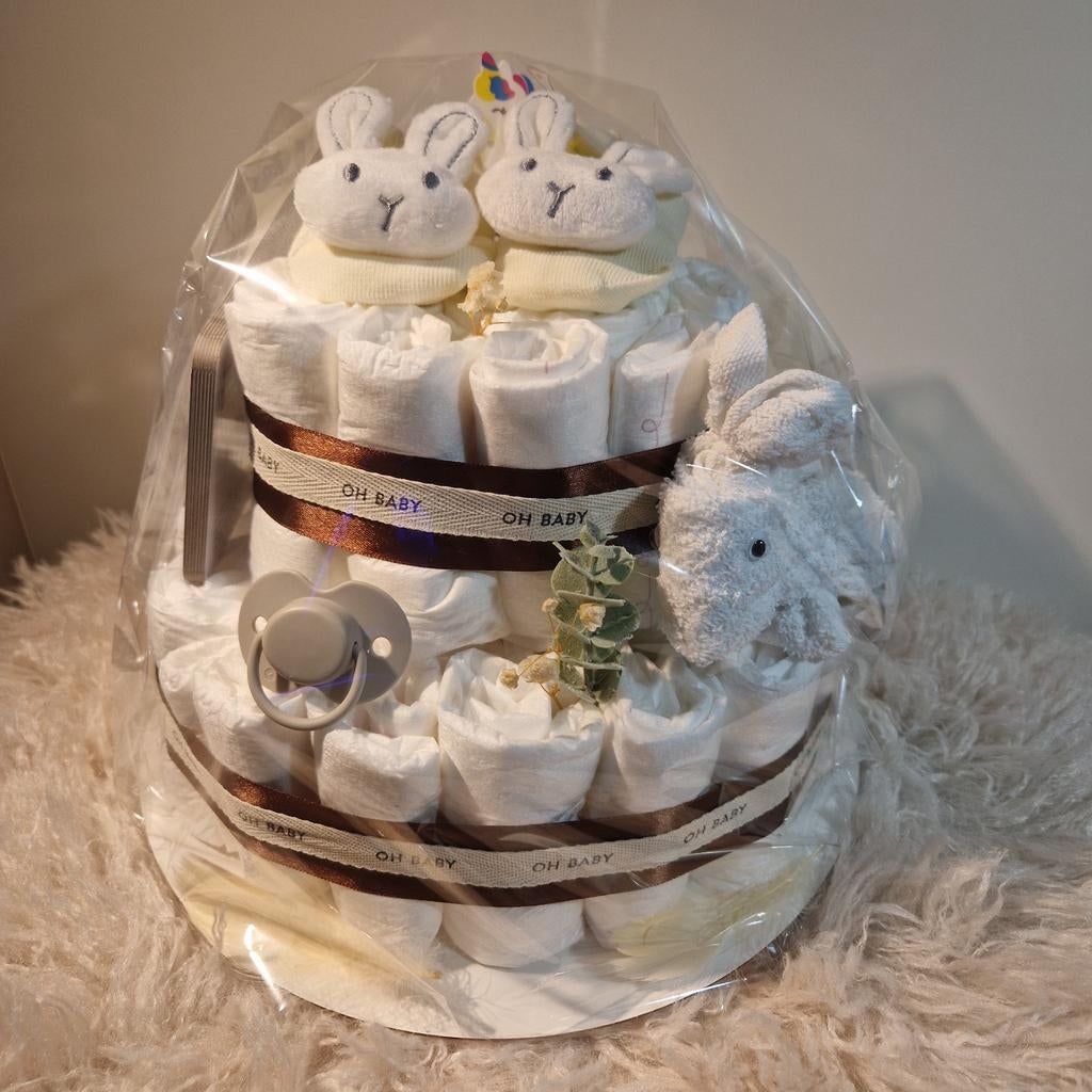 Luiertaart Beige, Kinderen en Baby's, Ophalen of Verzenden, Nieuw