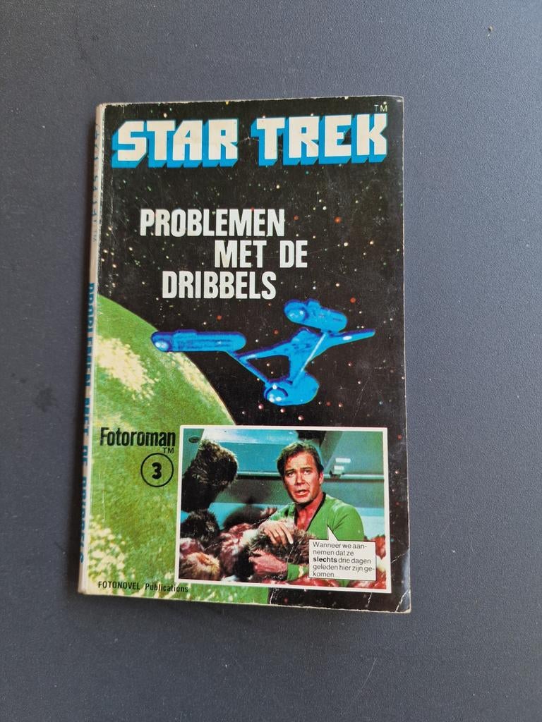 Star Trek Fotoroman 3: Problemen met de Dribbels, Boeken, Science fiction, Gelezen, Ophalen of Verzenden