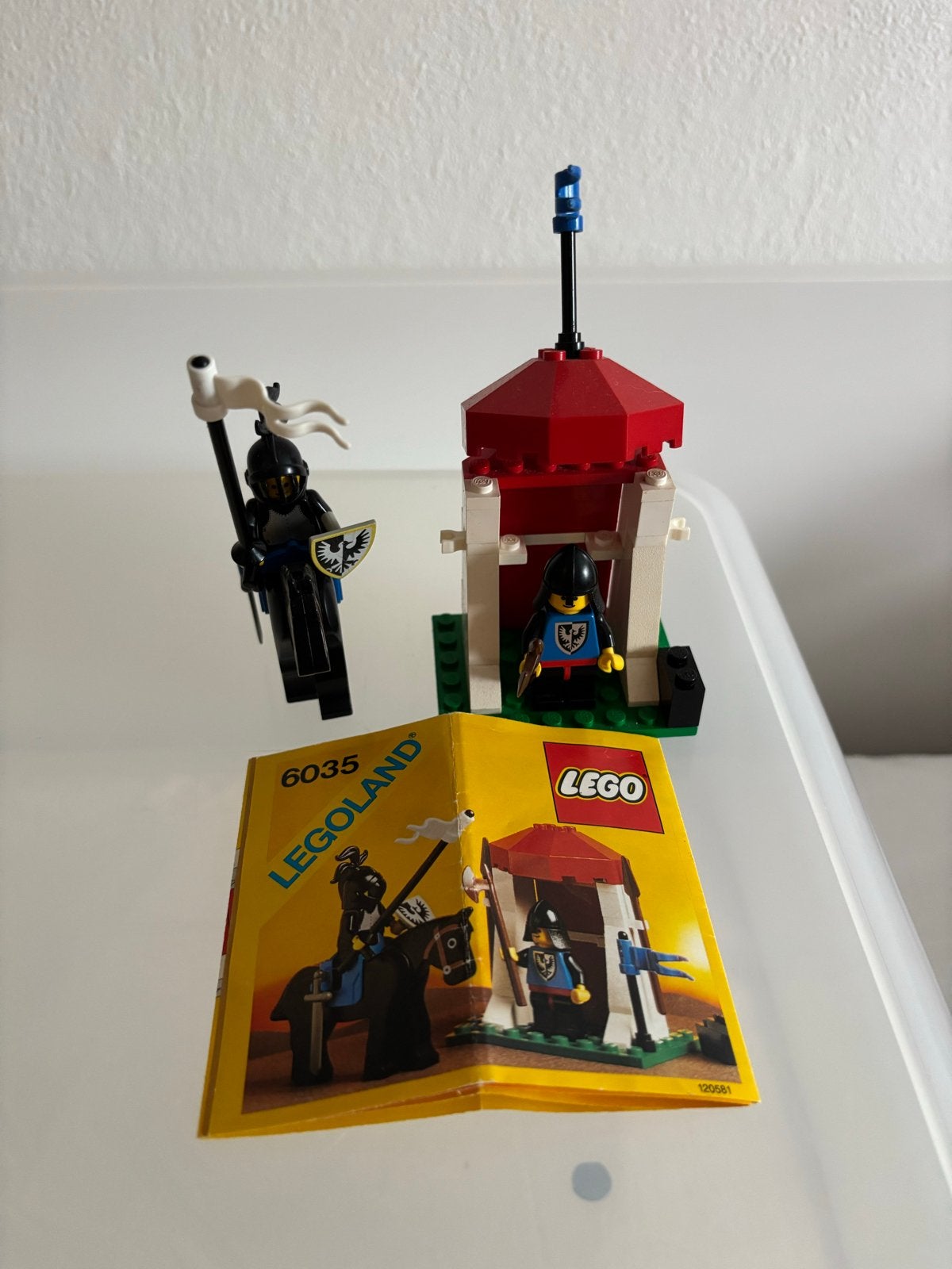 Lego Legoland 6035 Kasteel Ridderset met instructies, Gebruikt, Lego, Ophalen of Verzenden, Compleet