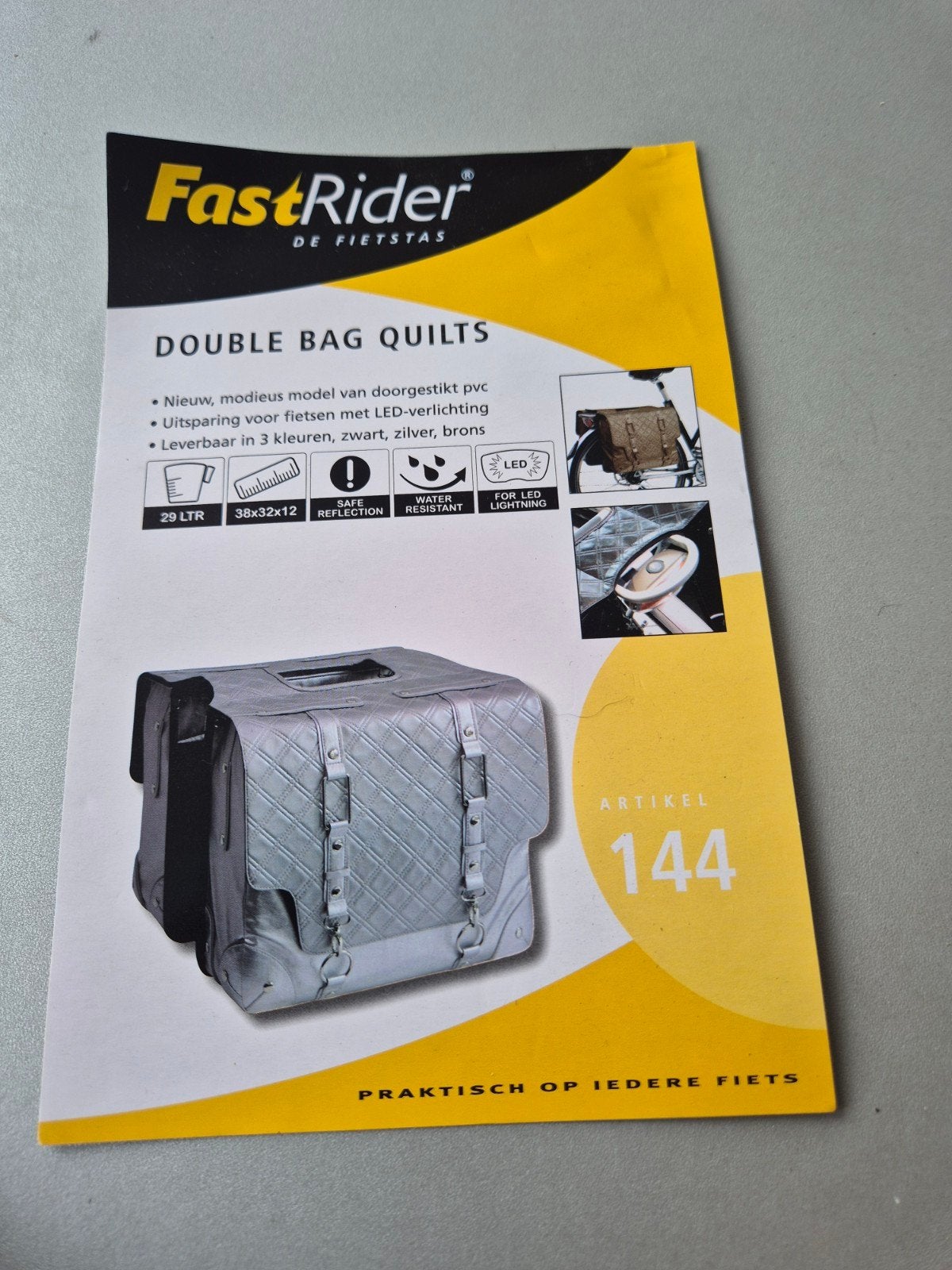 Fietstas dubbel  Fastrider- Nieuw in 2 kleuren, Ophalen of Verzenden, Nieuw, Fastrider