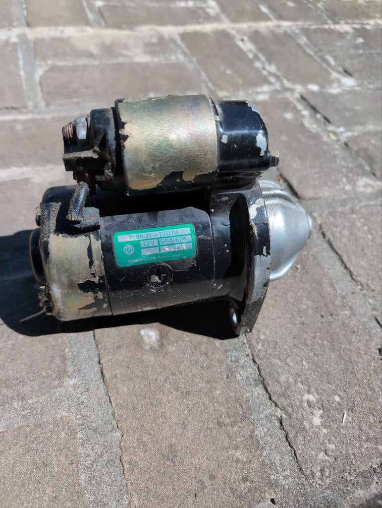 Hitachi Startmotor 12V voor Yanmar 3-cilinder dieselblok, Ophalen of Verzenden, Gebruikt, Overige automerken