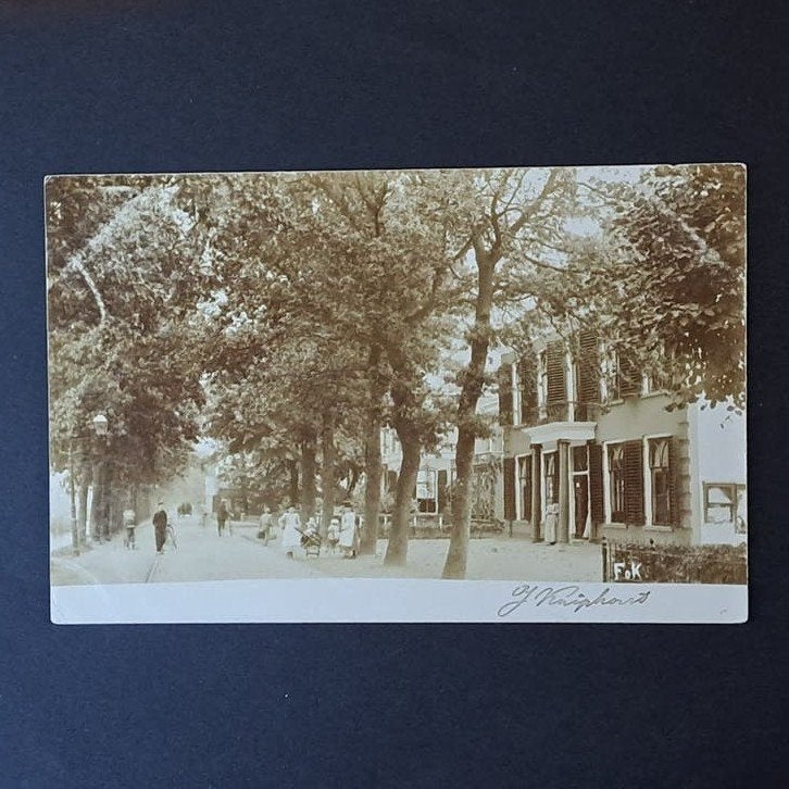 Fotokaart Heerenveen Friesland Fok met Gemeentehuis 1905, Verzenden, Voor 1920, Ongelopen, Friesland