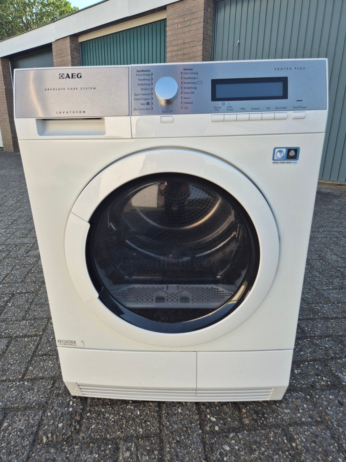 Aeg Lavatherm T86597NIH 9kg warmtepompdroger A+, Minder dan 85 cm, Overige typen, 8 tot 10 kg, Ophalen of Verzenden