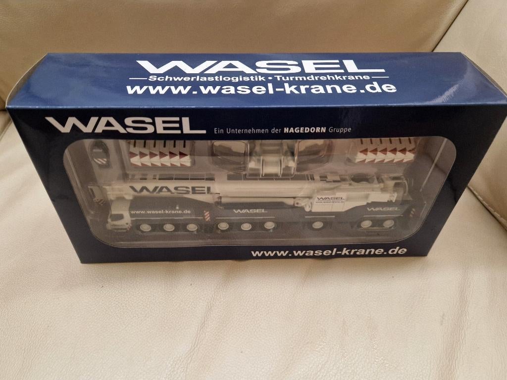 Liebherr LTM 1750 Wasel kraan 1:87 van WSI, nieuw!, Ophalen of Verzenden, Nieuw, Hijskraan, Tractor of Landbouw, Overige merken