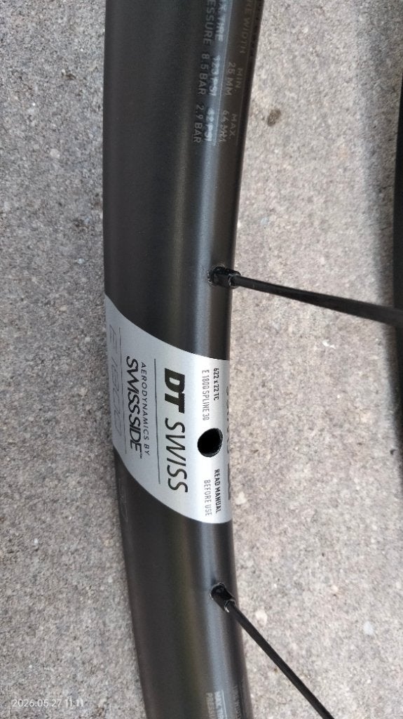 Racefiets wielen, Fietsen en Brommers, Fietsonderdelen, Dt swiss, Zo goed als nieuw, Aluminium, Racefiets