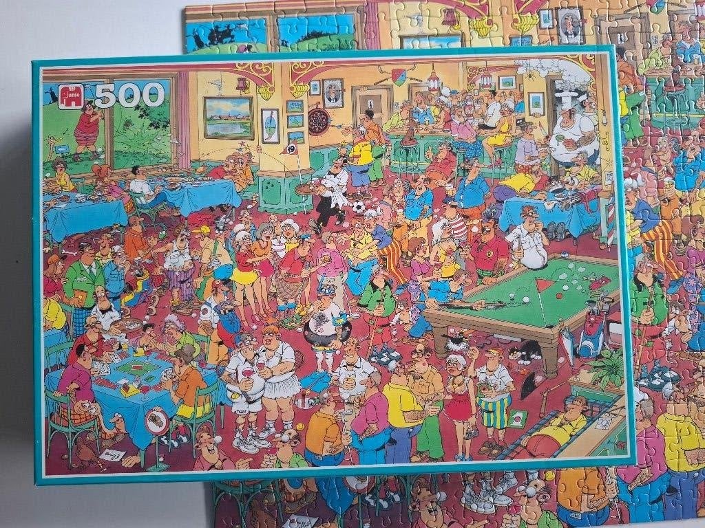Jan van Haasteren puzzel - The 19th Hole - 500 stukjes, Ophalen of Verzenden, 500 t/m 1500 stukjes, Gebruikt, Legpuzzel