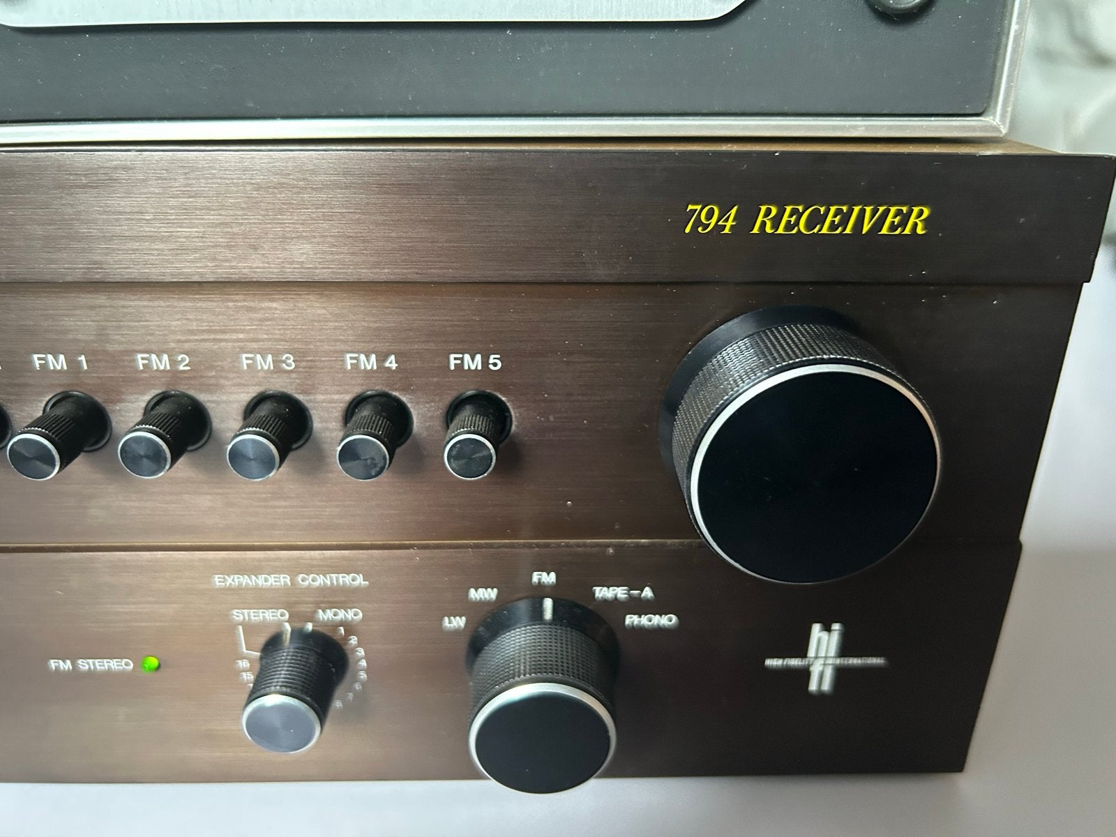 Philips 794 Receiver met 585 mfb actieve Speakers, Ophalen, Philips, Gebruikt, Losse componenten
