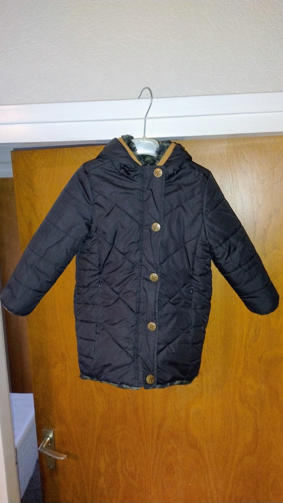 Winterjas meisjes Like Flo. reversible. zwart. maat: 116, Meisje, Ophalen of Verzenden, Zo goed als nieuw, Like flo