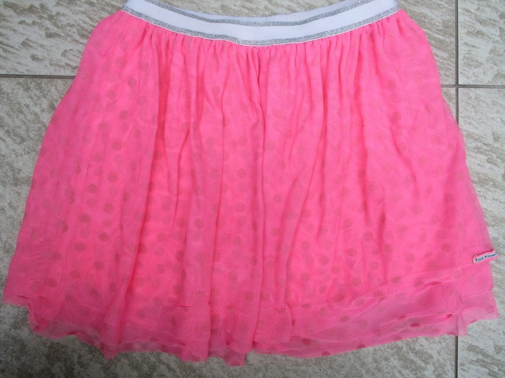 Quapi rok fluor roze tule maat 146 / 152 rokje, Gebruikt, Meisje, Ophalen of Verzenden, Jurk of Rok