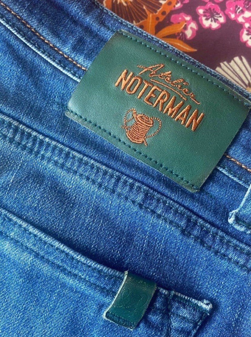 Atelier Noterman spijkerbroek broek jeans Atnoid Fit 38/34, W36 - W38 (confectie 52/54), Blauw, ., Ophalen of Verzenden
