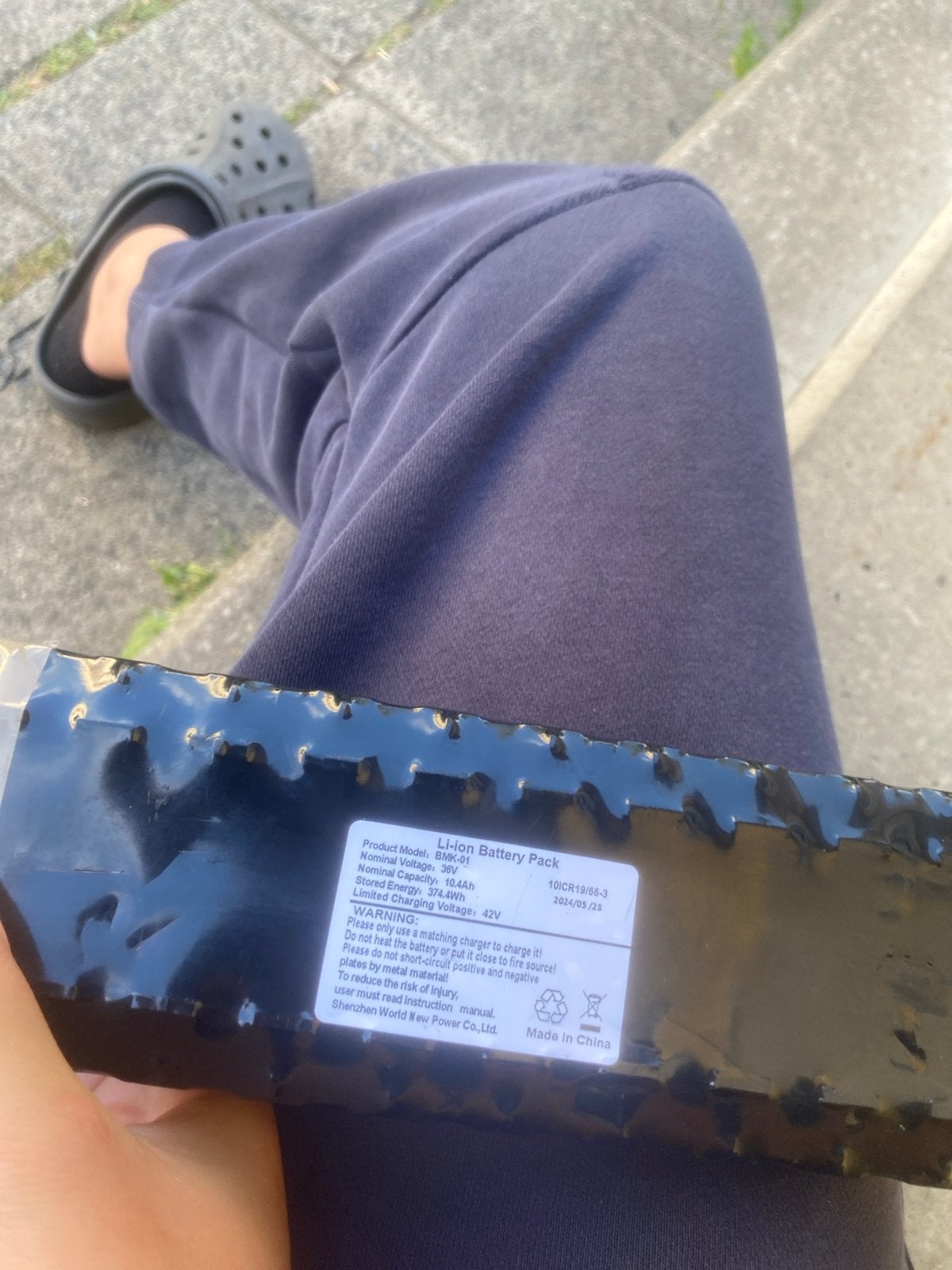 Li-ion Accupakket 10.4Ah 36V voor E-bike/Scooter, Ophalen, Gebruikt