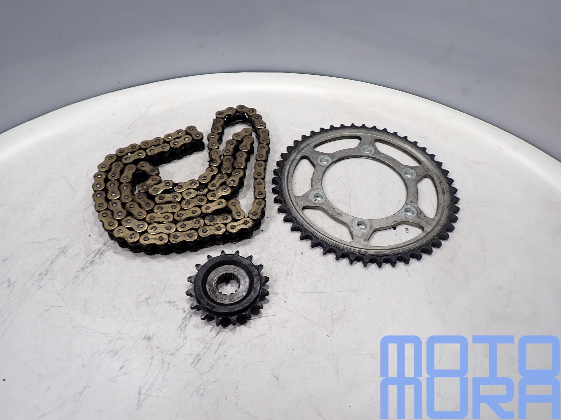 Yamaha FZ6 2004 - 2006 kettingset ketting tanwiel tandwielen, Gebruikt, -, -, Ophalen of Verzenden