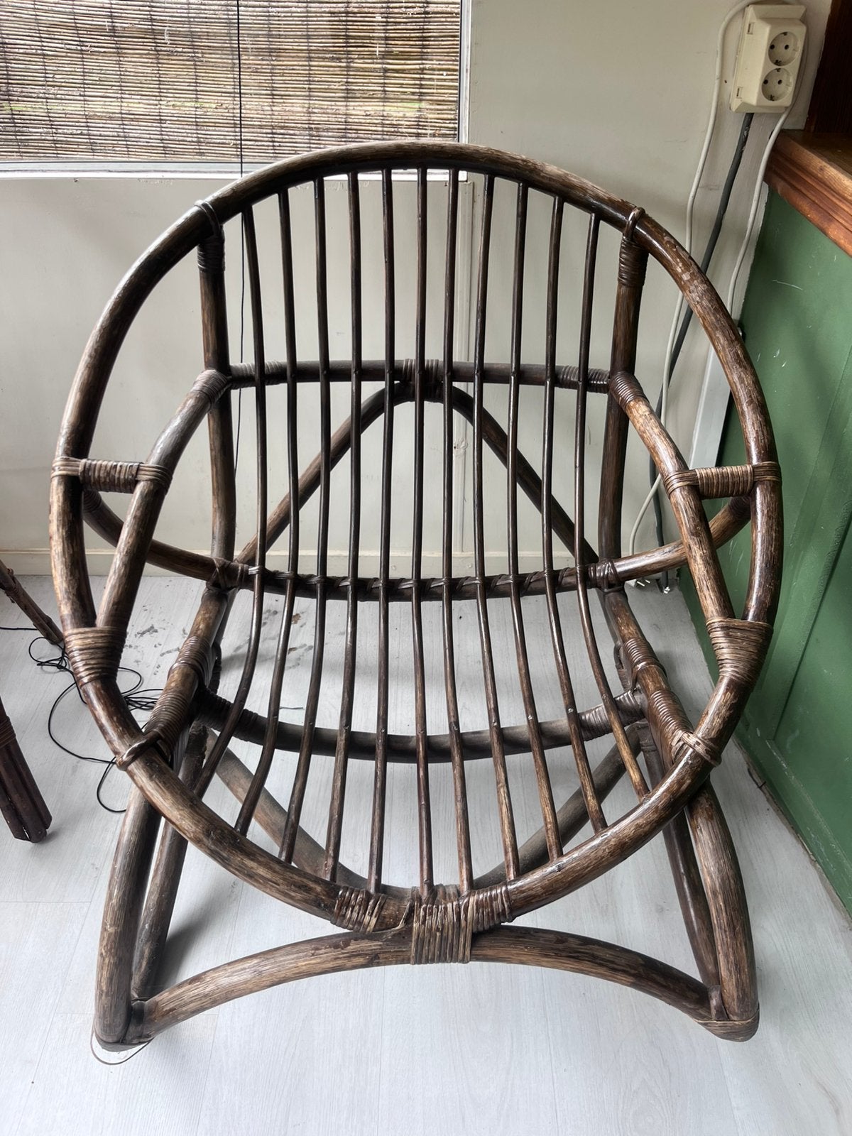 Vintage stoel, Huis en Inrichting, Stoelen, Ophalen, Gebruikt, Bruin, Eén