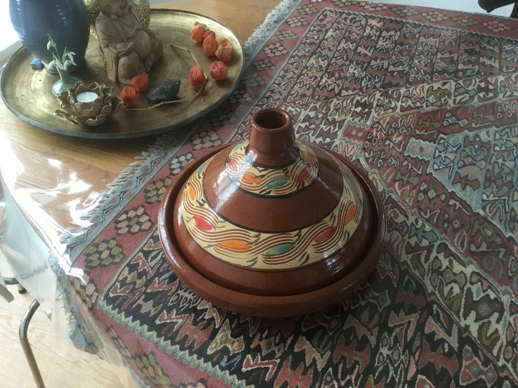 Marokkanse Tajine, Ophalen of Verzenden, Zo goed als nieuw, Steen/keramiek