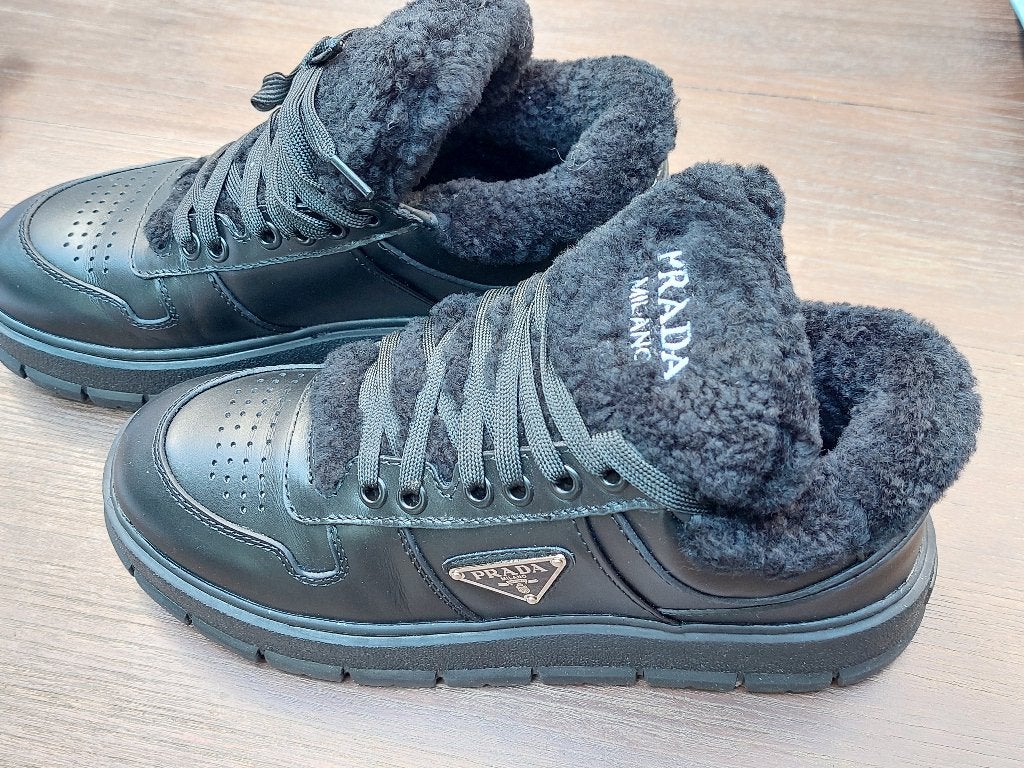 Prada Sneaker Nieuw Gevoerd, Kleding | Dames, Prada, Verzenden, Zwart, Nieuw