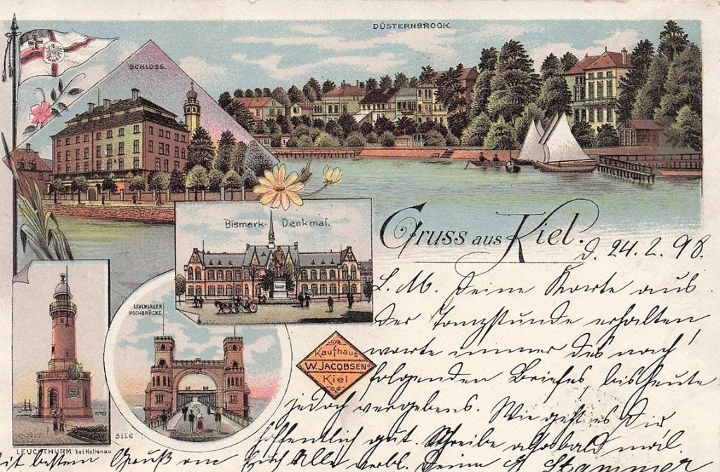 702-360-001 Kiel, Verzenden, Voor 1920, Duitsland
