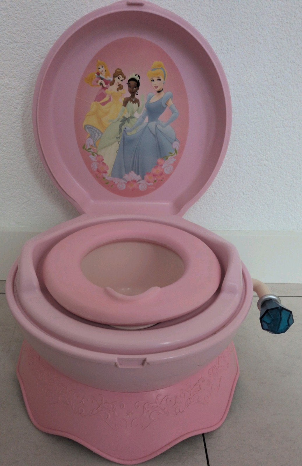 Prinsessen potje - Roze kinderpotje met Disney prinsessen, Ophalen, Gebruikt
