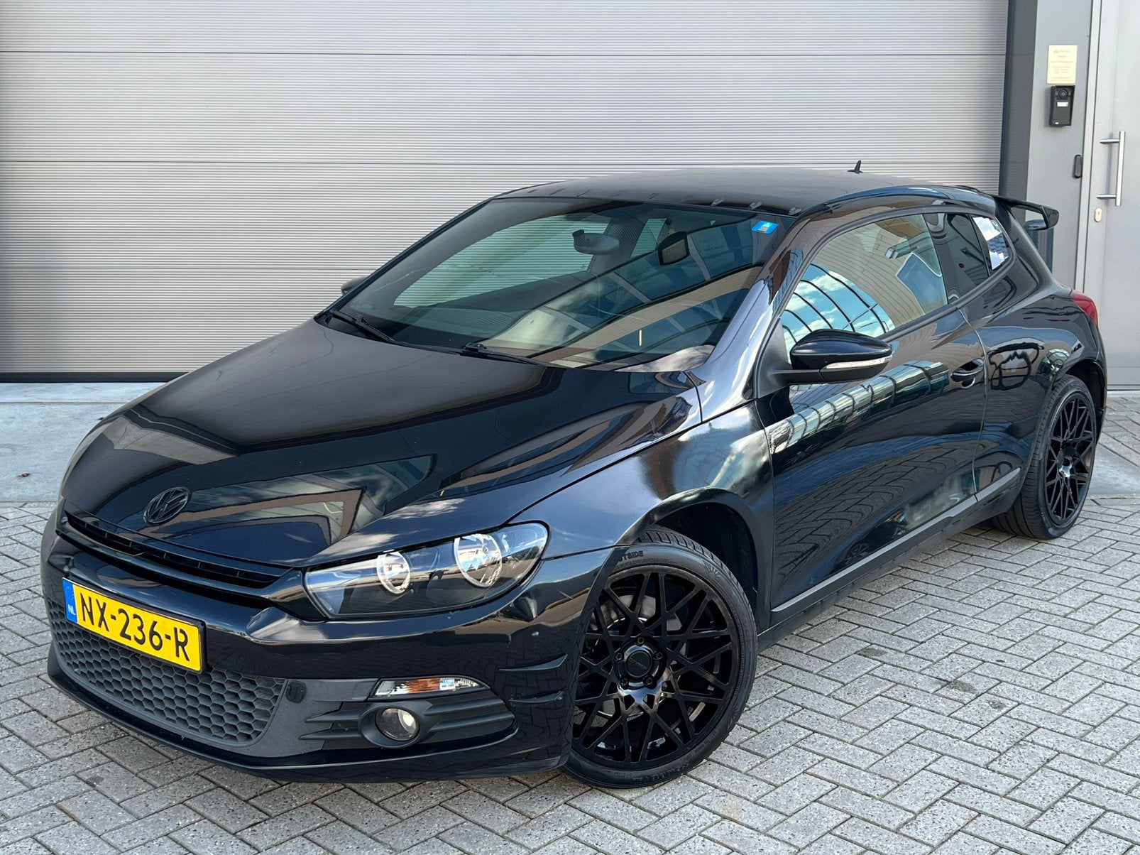 Zwarte Volkswagen Scirocco 1.4 TSI ABT Sportief/BlackLine!, Voorwielaandrijving, Zwart, 4 cilinders, Zwart