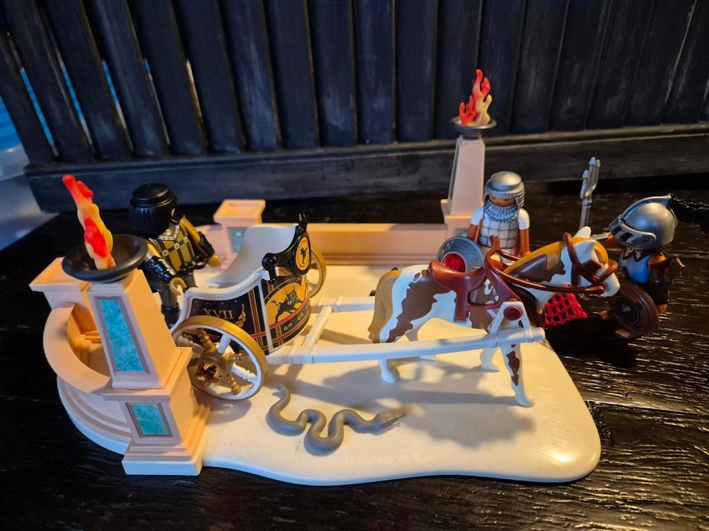 Playmobil Romeinse strijdwagen met figuren en paard, Ophalen of Verzenden