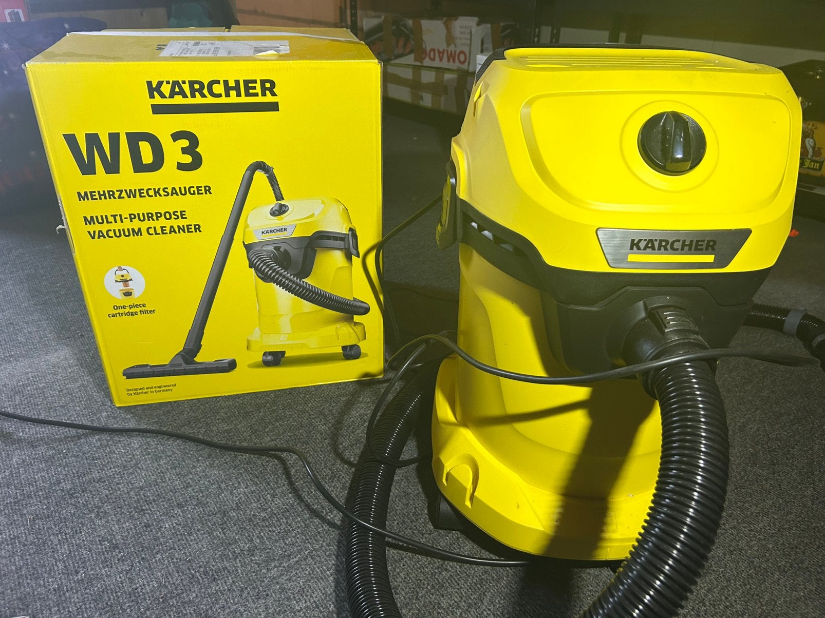 Kärcher nat en droogzuiger WD3, Ophalen, Zo goed als nieuw, Elektrisch