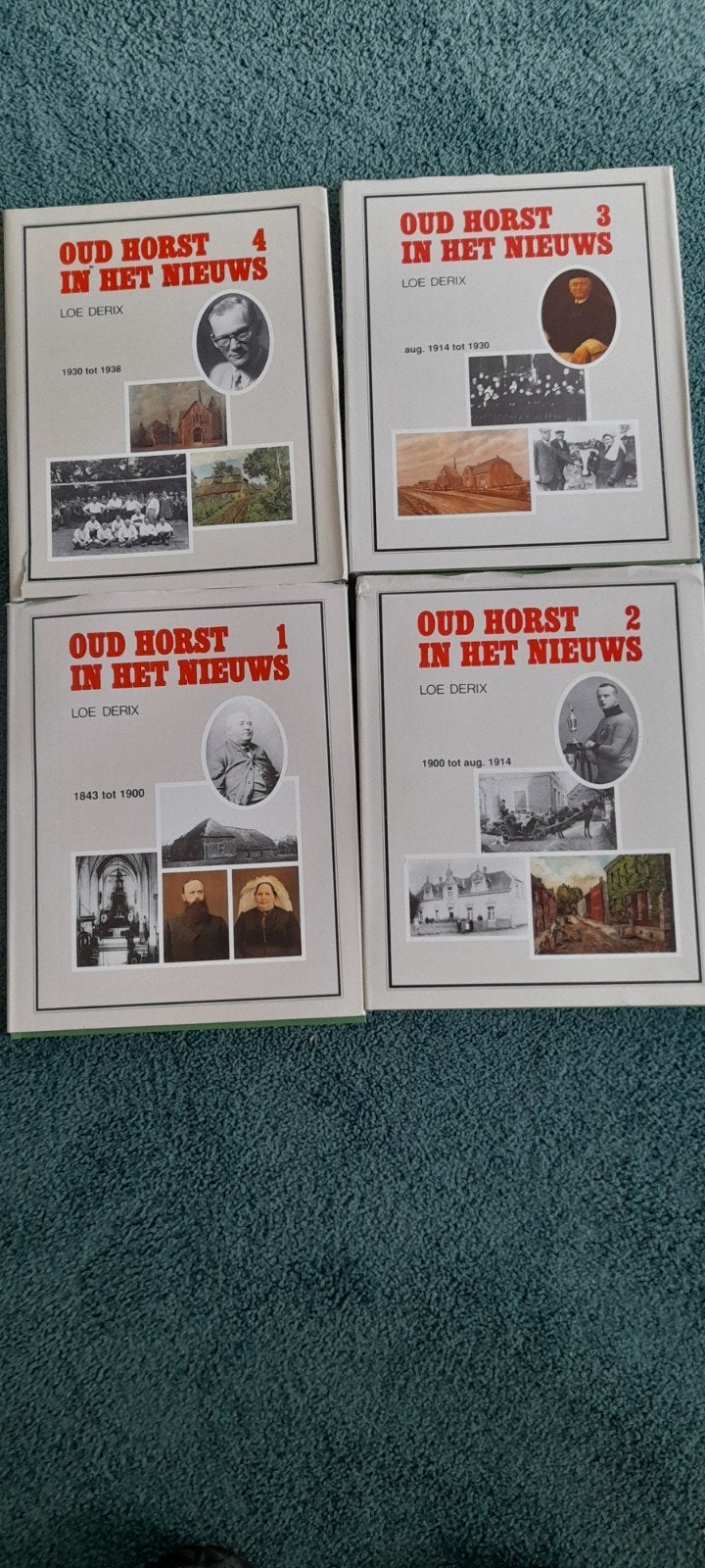 4 boeken Oud Horst in het Nieuws - Complete set, Boeken, Ophalen, 20e eeuw of later, Gelezen, Loe Derix