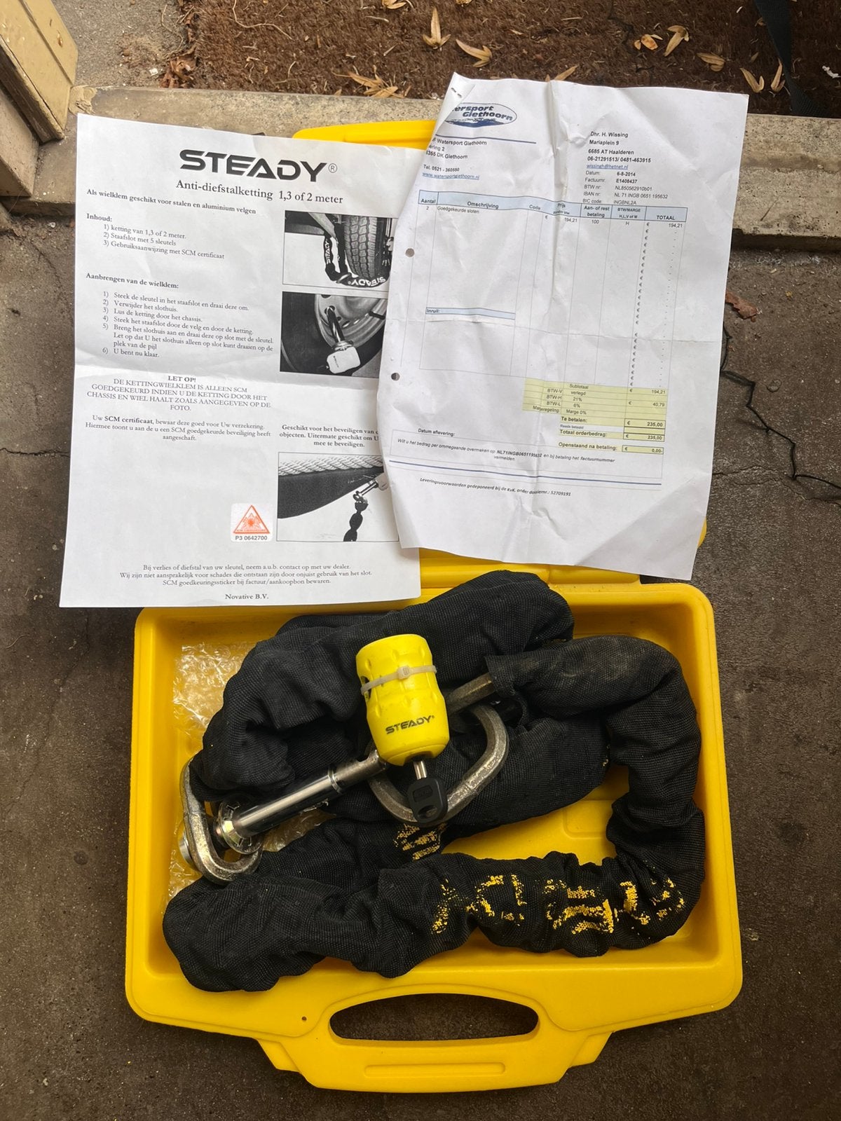 Steady bootslot 2 meter gecertificeerd, Watersport en Boten, Ophalen, Gebruikt, Motor en Techniek