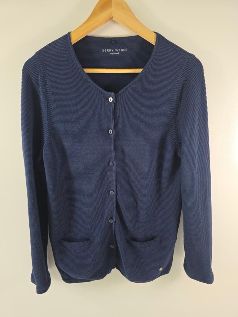 Gerry Weber Casual Donkerblauwe Vest Maat M, Maat 38/40 (M), Neulehenstraße 8, 33790 Halle (Westf.), Duitsland, Zo goed als nieuw