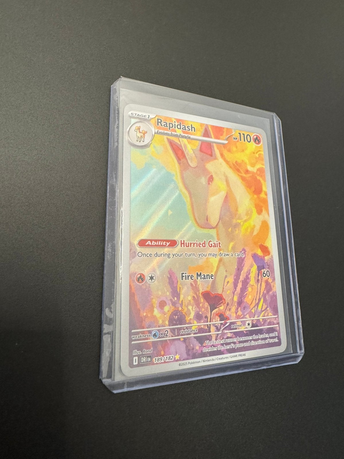 Rapidash Pokémon kaart 189/182, Ophalen of Verzenden, Nieuw
