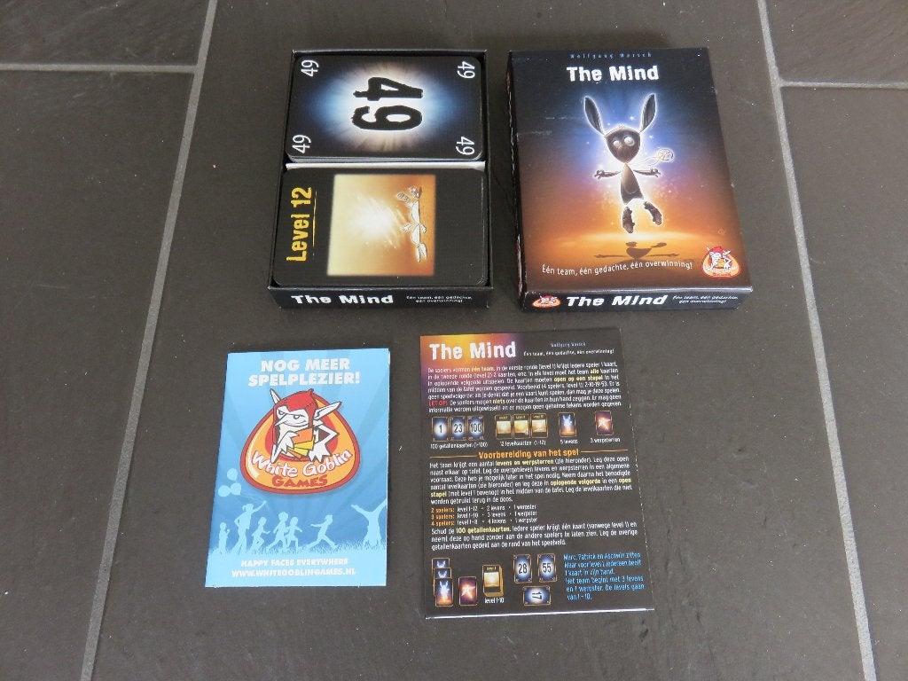 The Mind, kaartspel white Globin, vanaf 8 jaar. Mooi, Ophalen of Verzenden, Zo goed als nieuw