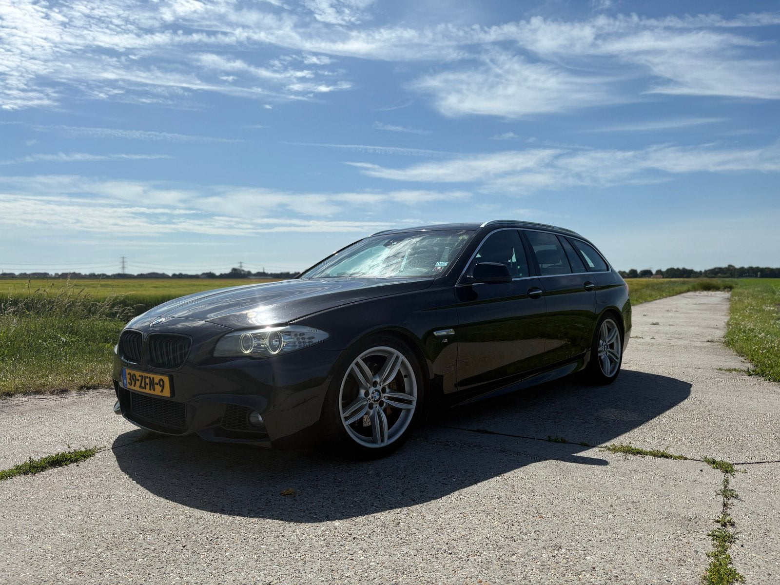 BMW 5-Serie 525D Touring 150KW Aut8 2010 Zwart, Auto's, BMW, Automaat, Achterwielaandrijving, 2993 cc, 2000 kg