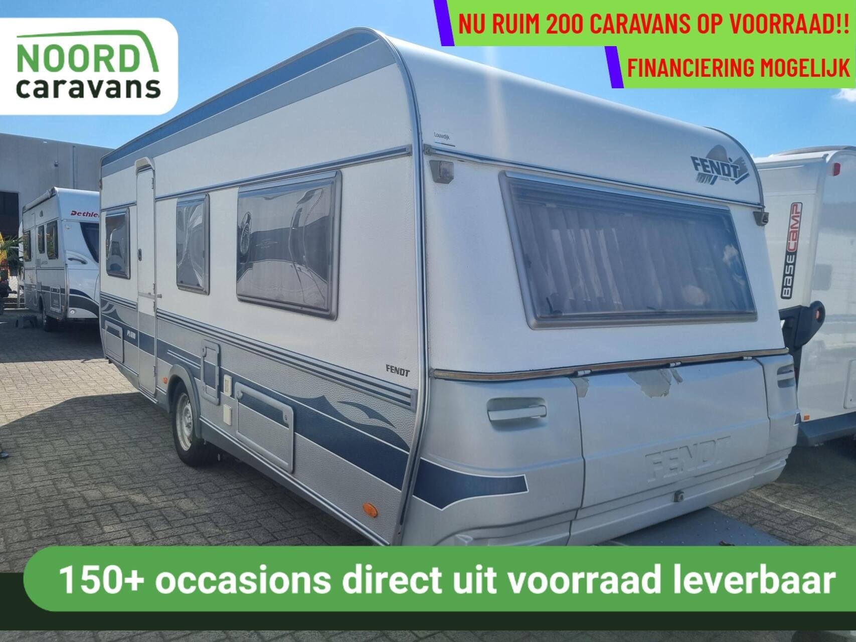 FENDT PLATIN 540 TG MOVER + AIR TENT + ENKELE BEDDEN, Caravans en Kamperen, Caravans, Rondzit, 7 tot 8 meter, Bedrijf, Mover