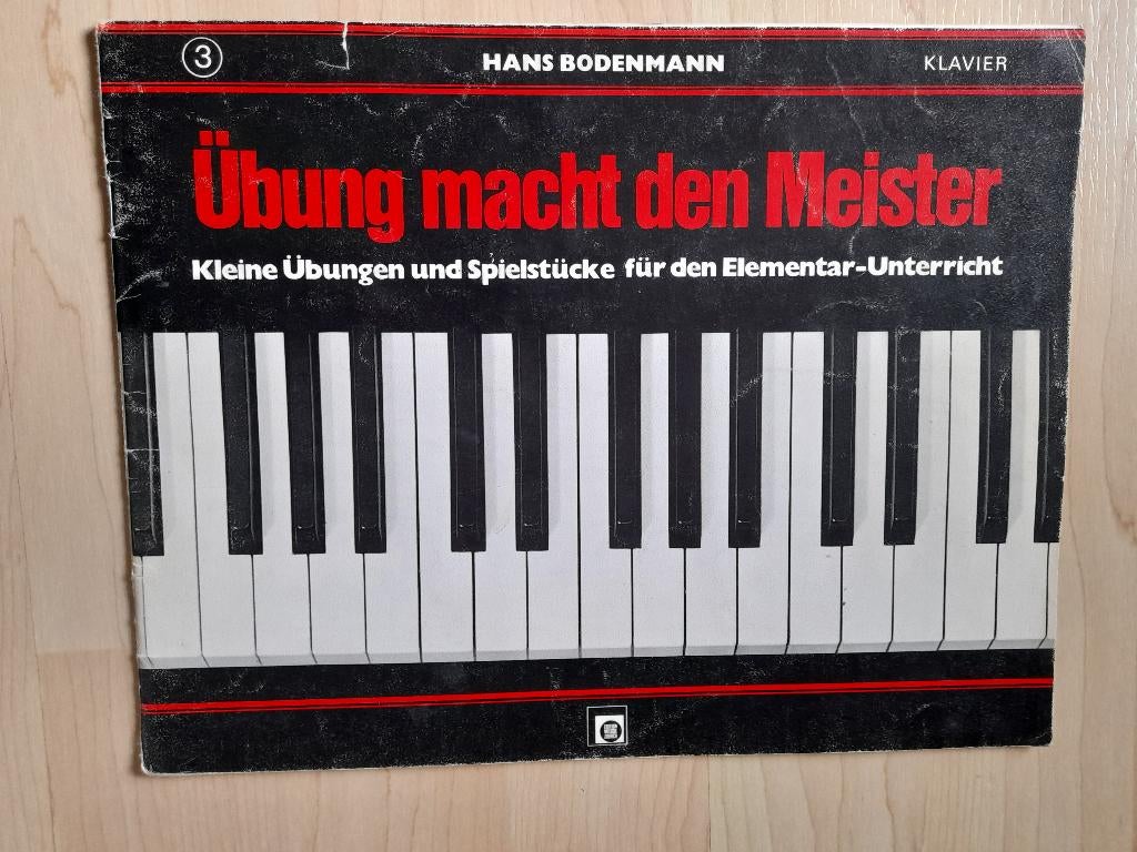 MUZIEKBOEK UBUNG MACHT DEN MEISTER Hans Bodenmann deel 3, Ophalen of Verzenden, Gelezen, Overige onderwerpen