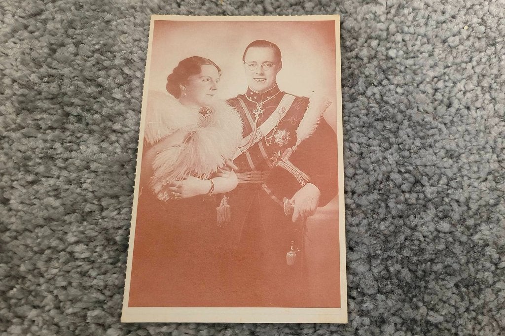 Kaart prinses Juliana en prins Bernhard, Verzamelen, Ophalen of Verzenden, 1980 tot heden, Ongelopen, Sterren en Beroemdheden