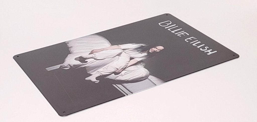 Billie Eilish when we all fall asleep reclamebord van metaal, Info@deconoord.nl, Deco Noord, Nieuw, Ophalen of Verzenden
