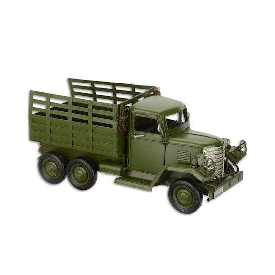 Leger truck groen Military auto miniatuur model blikken deco, Overige merken, Info@deconoord.nl, Auto, Groter dan 1:32