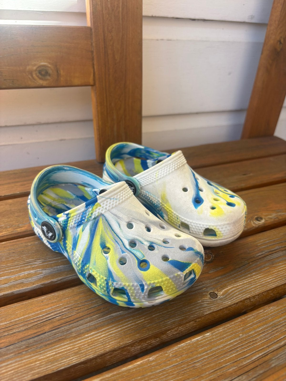 Crocs Classic Marbled Clog tie-dye maat 8 kinderen, Ophalen of Verzenden, Gebruikt, Jongen of Meisje