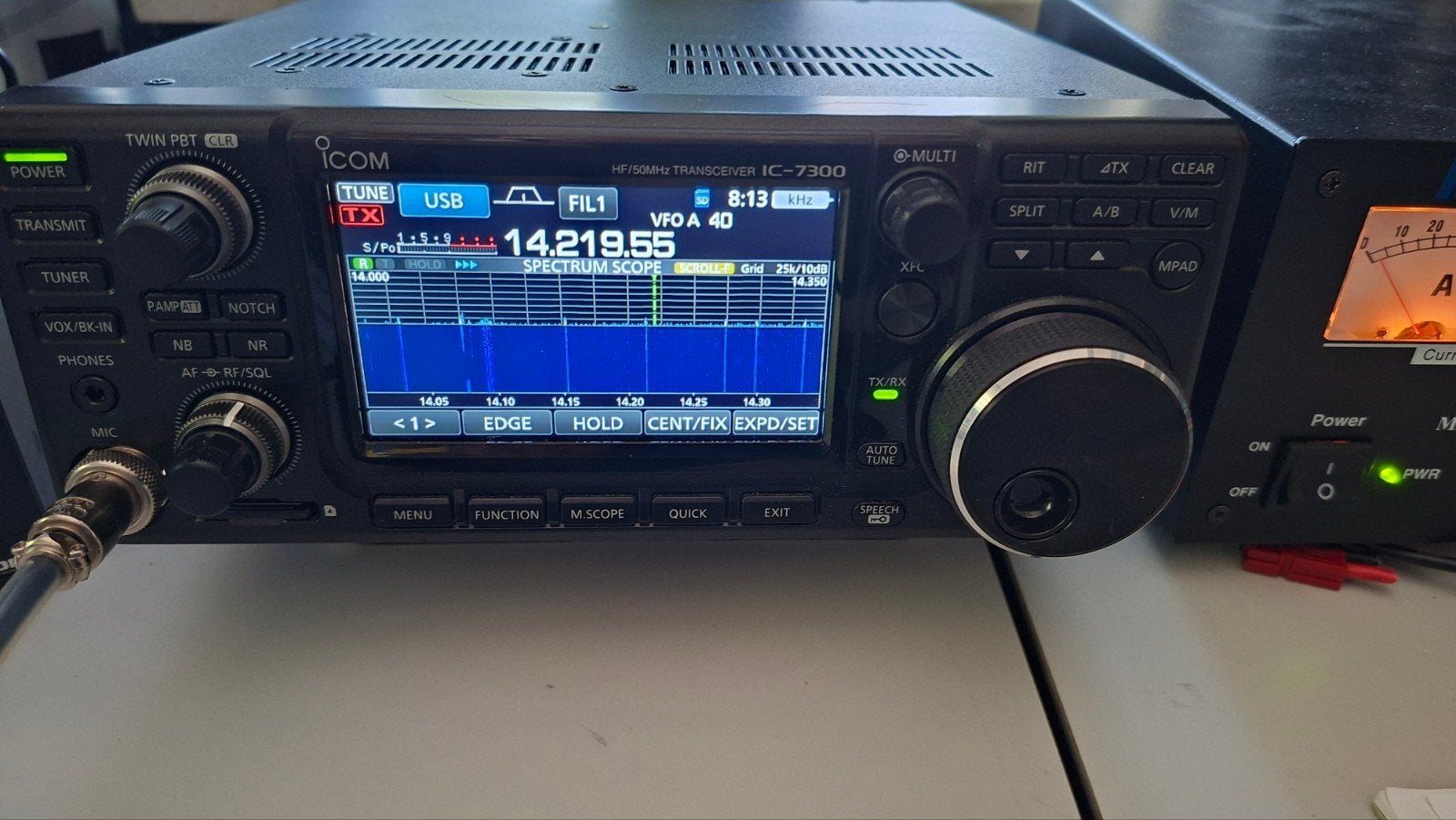 Icom IC 7300 incl zware voeding, Ophalen