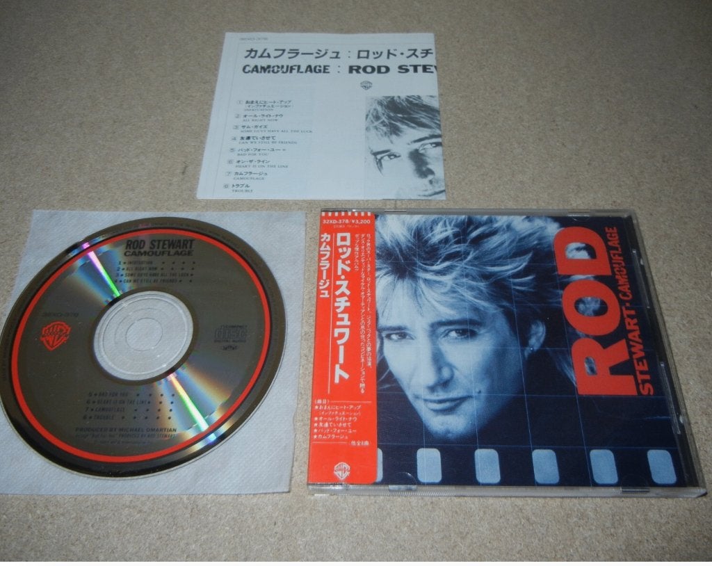 Rod stewart – camouflage cd 32xd-378 japan [import], Verzenden, Zo goed als nieuw, Poprock