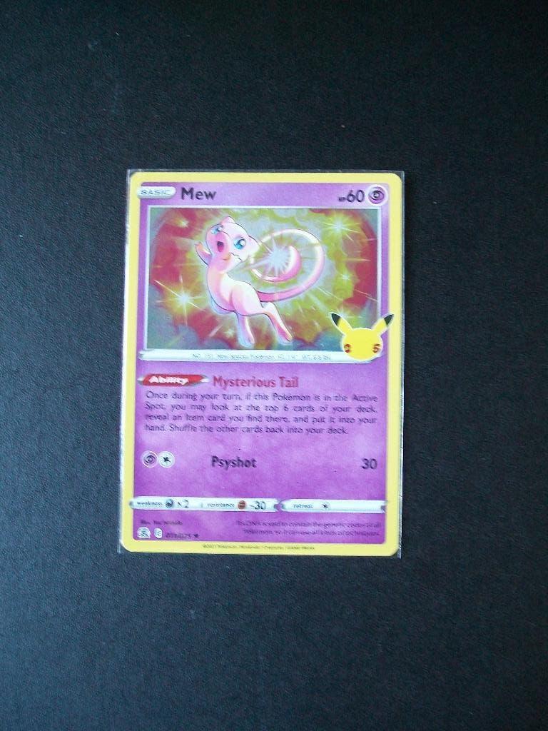 2314 (11/25) nieuwe pokemonkaart MEW HOLO RARE 25th Ann., Verzenden, Nieuw, Losse kaart, Foil