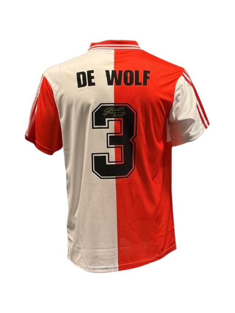 John de Wolf Feyenoord 94/95 gesigneerd thuis shirt, Soccersignings.nl, Shirt, Nieuw, Ophalen of Verzenden
